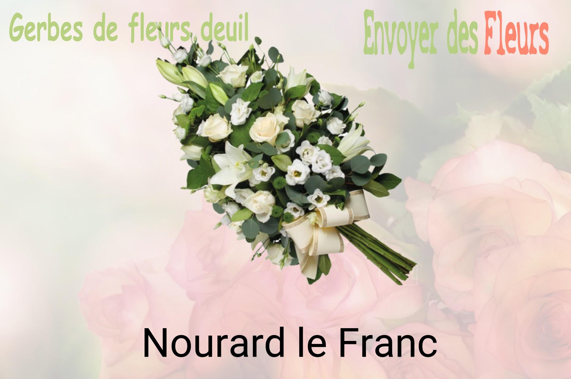 Gerbe de fleurs de deuil livrée à Nourard-le-Franc